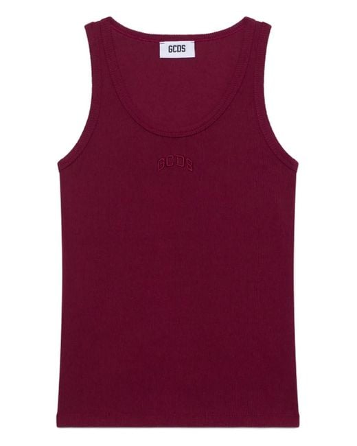 Gcds Logo-Embroidered Tank Top for men