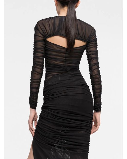 AZ FACTORY X Ester Manas Top Met Ruche in het Black