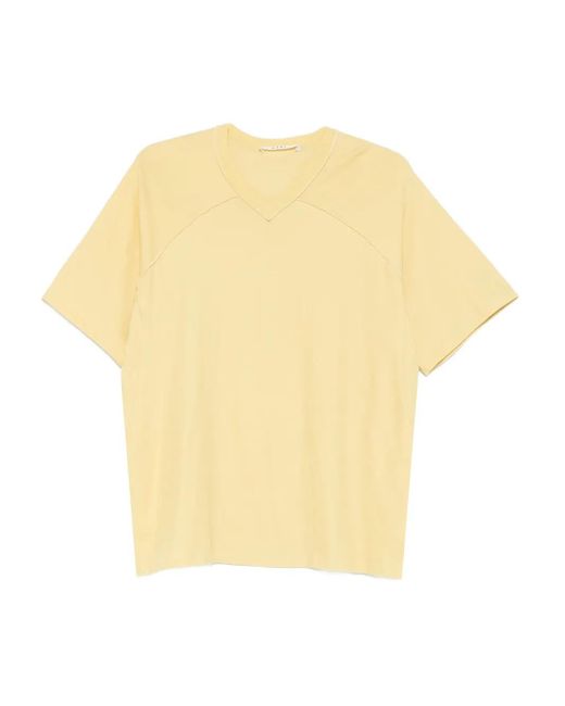 6397 Yellow V-Neck T-Shirt