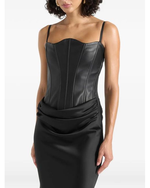 Manière De Voir Black Corina Maxi Dress