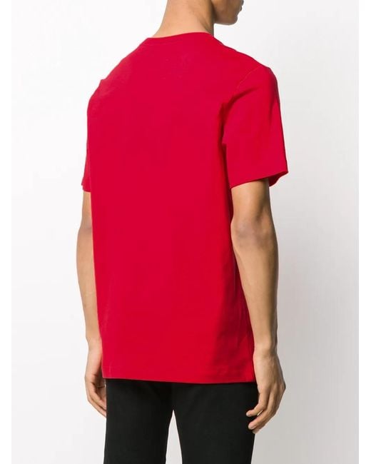 Nike Red Sportswear Club Crew-Neck T-Shirt for men