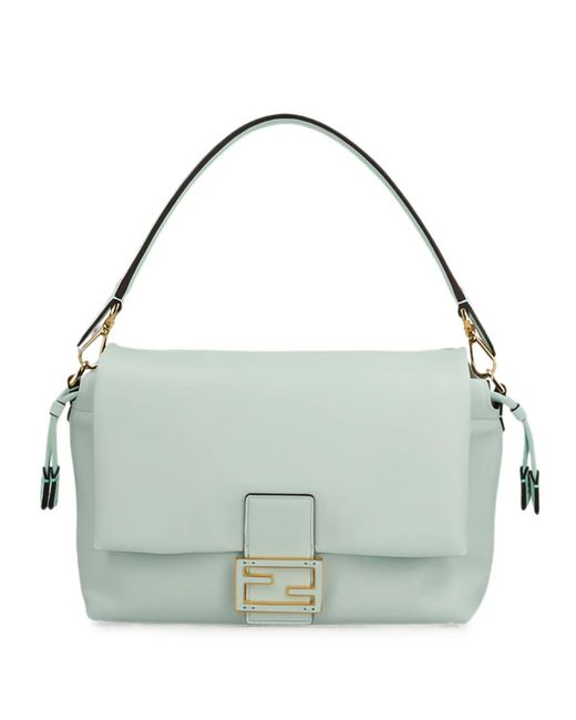 Fendi Blue Baguette Soft Medium Bag