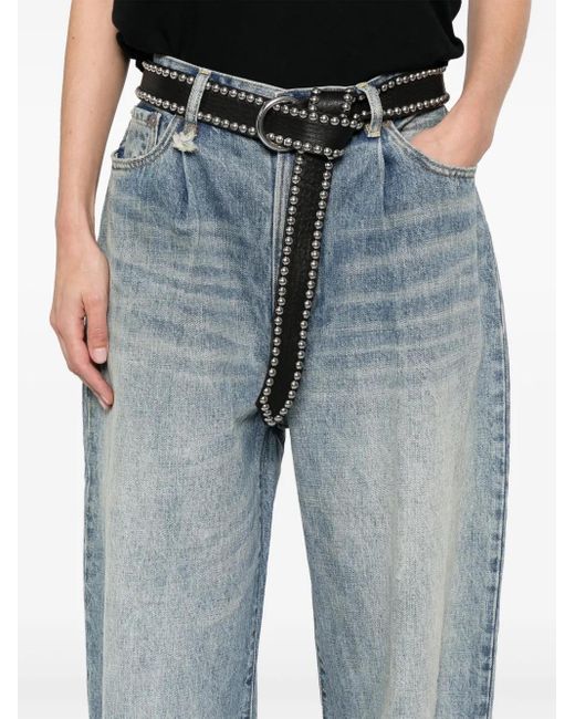 R13 Blue Wayne Wide-Leg Jeans