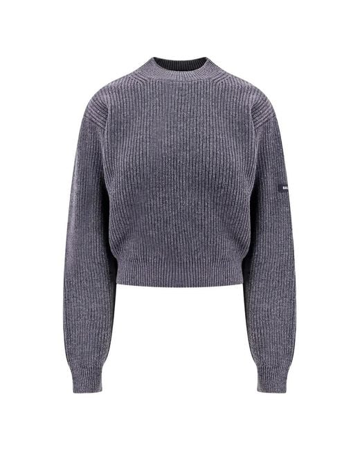 Jersey Con Parche Del Logo Balenciaga de hombre de color Blue