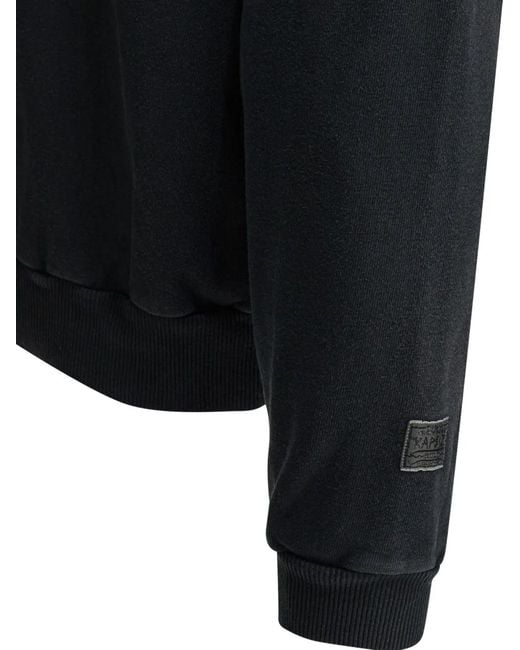 Kapital Black Graphic-Print Hoodie for men