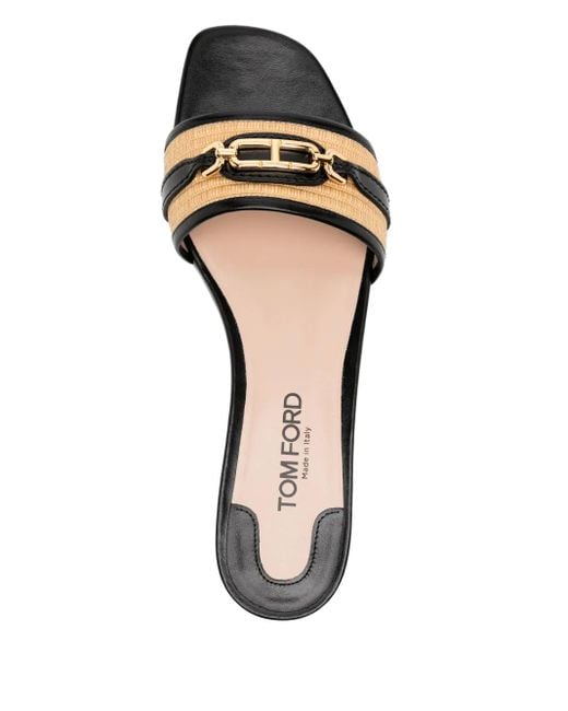 Tom Ford White Whitney Slides