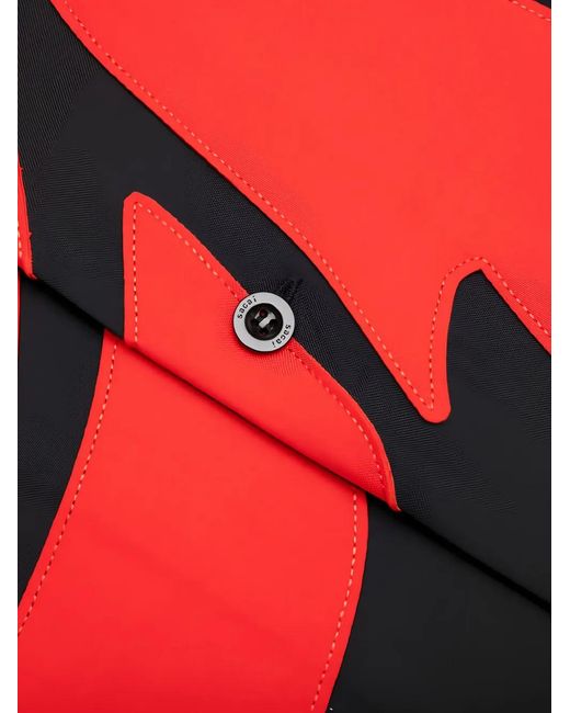 Sacai Red Floral-Print Shirt for men