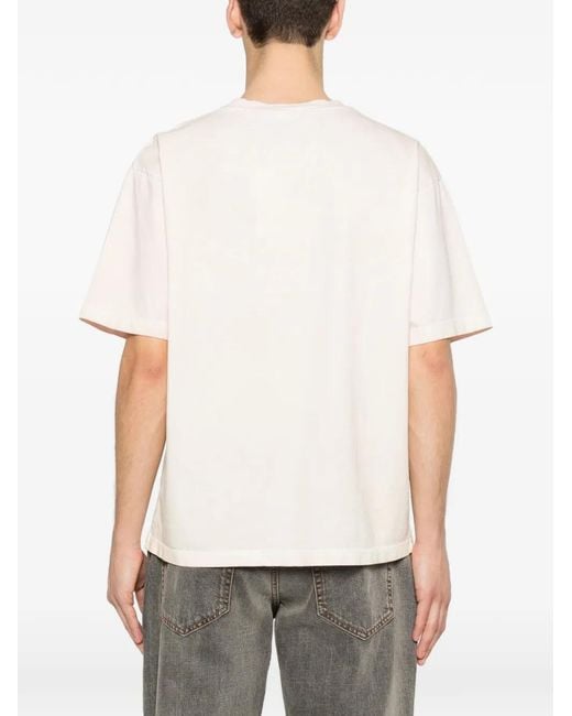 M I S B H V White Printed T-Shirt