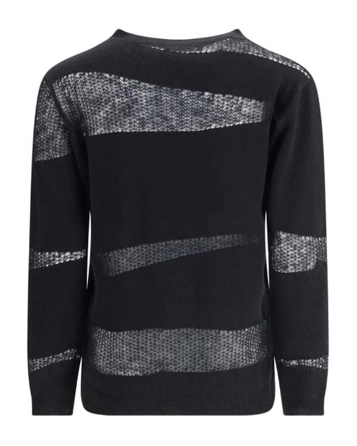 Fabiana Filippi メッシュインサート セーター Black