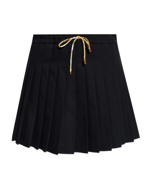 Minifalda Plisada Versace de color Black