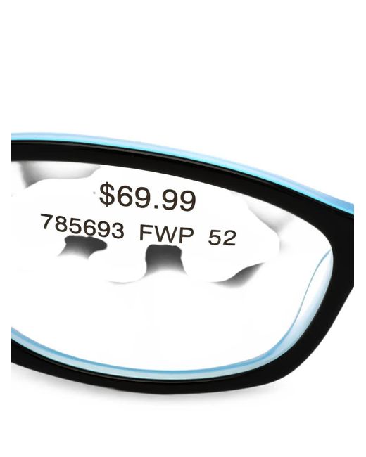 Guess White Rectangle-Frame Glasses