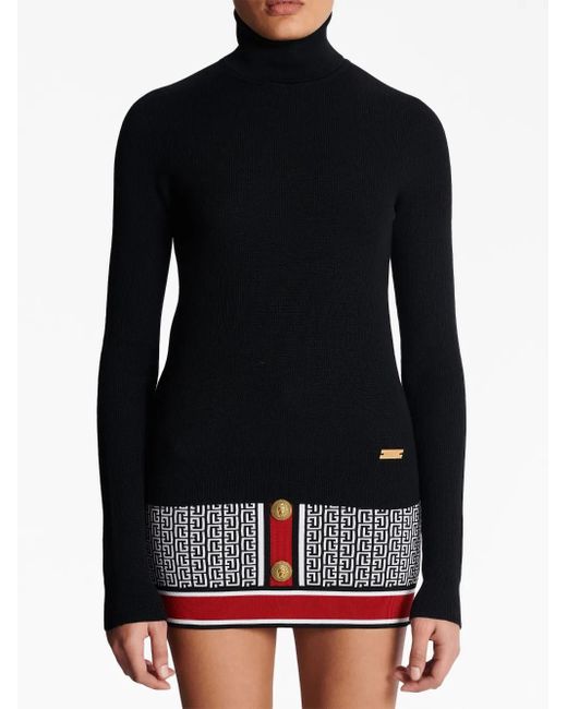 Balmain Black Turtlenecks