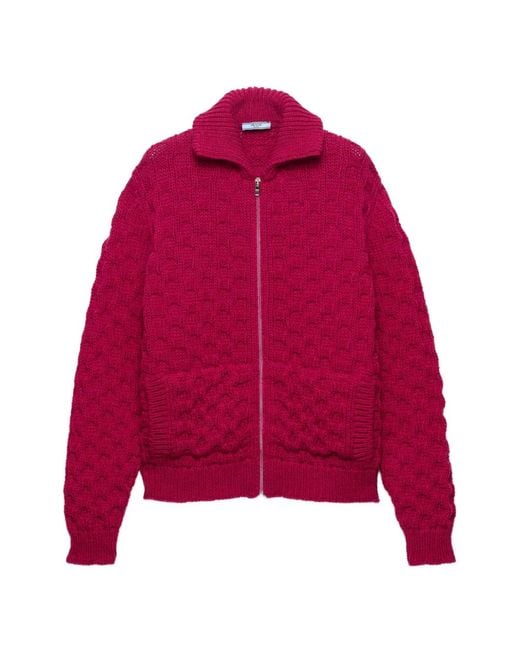 Prada Wollen Vest in het Red
