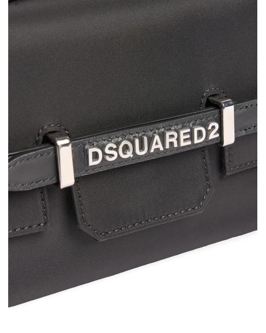 DSquared² Black D2 Jetski Twin Shoulder Bag
