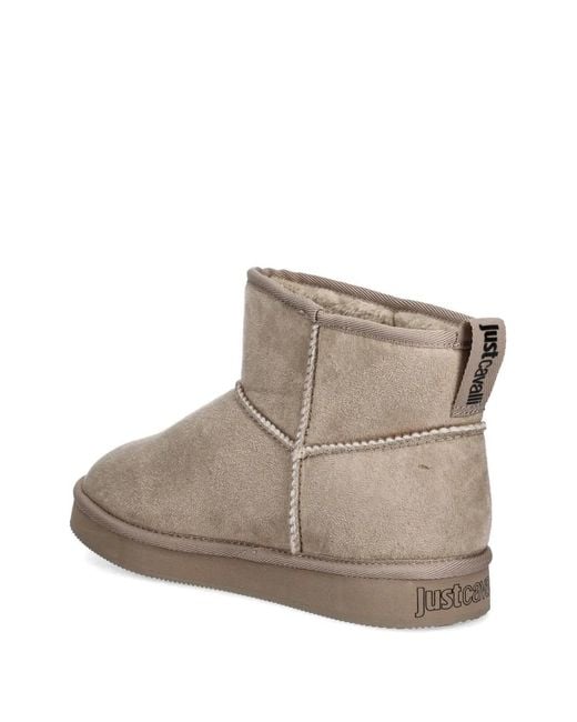 Just Cavalli Brown Seam Ankle Boots