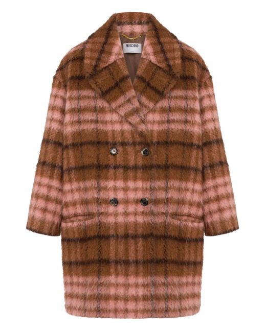メンズ Moschino ダブルコート Brown
