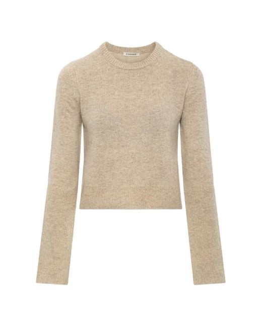By Malene Birger White Hannah Ribbed-Knit Sweater