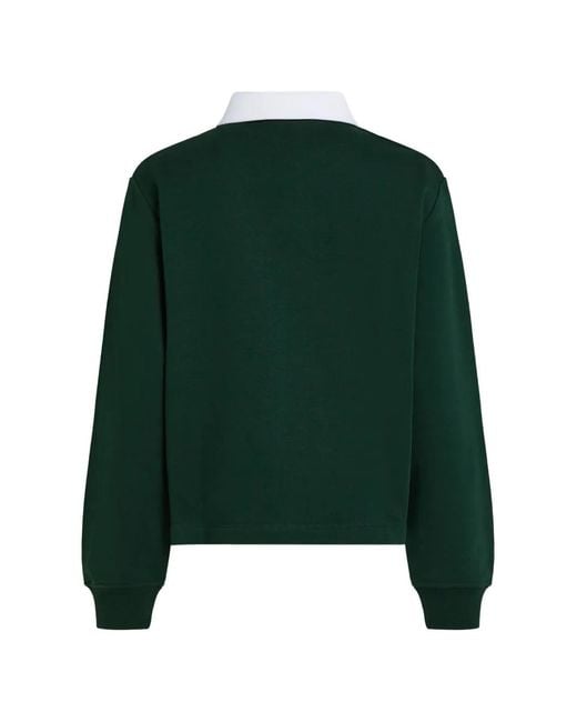 Karl Lagerfeld Green Signature Polo Sweatshirt