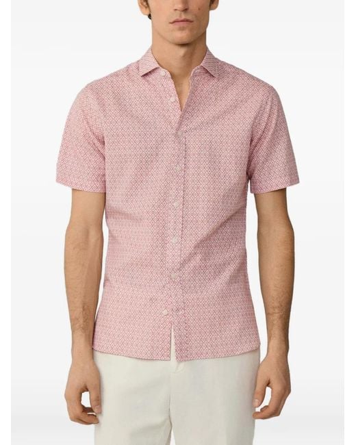 Camisa Con Estampado De Arcilla Hackett de hombre de color Pink