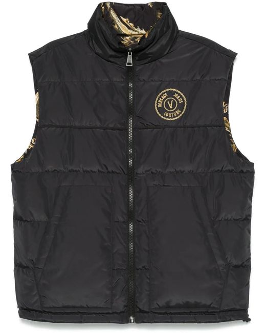 Versace Jeans Couture Black Reversible Gilet for men