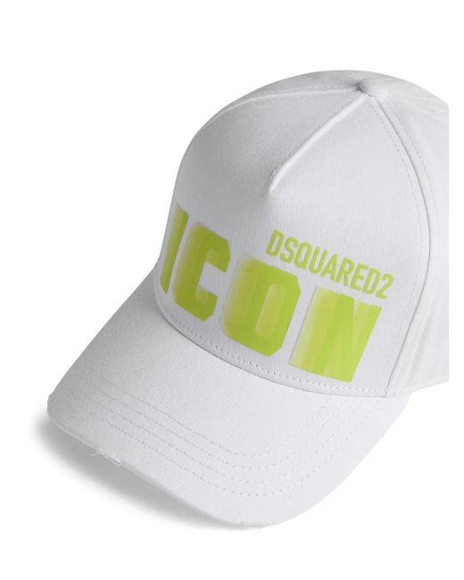 DSquared² Baseballkappe Mit Logo-Print in Gray für Herren
