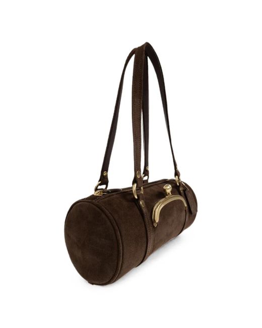 COACH White Kisslock Barrel 28 Shoulder Bag