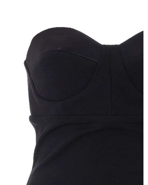 Solace London Black Keaton Sweetheart-Neck Maxi Dress