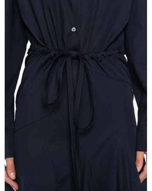 N°21 Blue Button-Down Flared Midi Dress