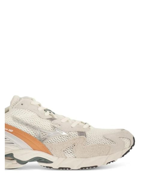 Mizuno White Wave Rider 10 Mesh-Panels Sneakers for men