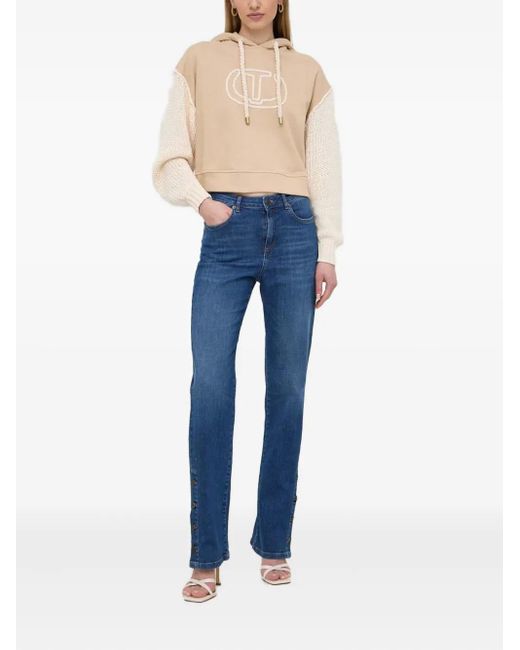 Twinset Blue Buttoned Jeans