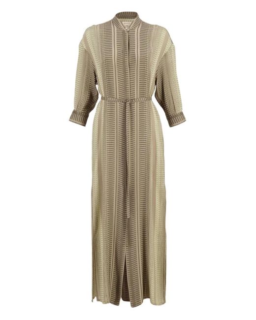 Zeus + Dione Natural Maira Maxi Dress