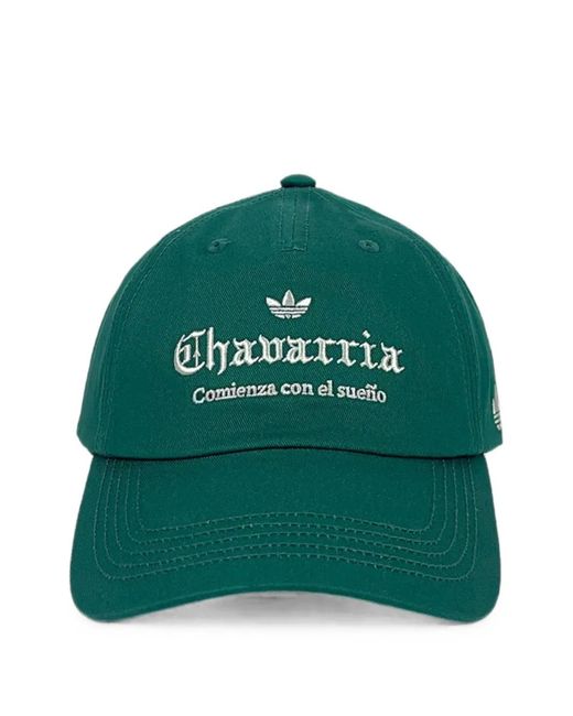 Willy Chavarria Green Logo-Embroidered Baseball Cap