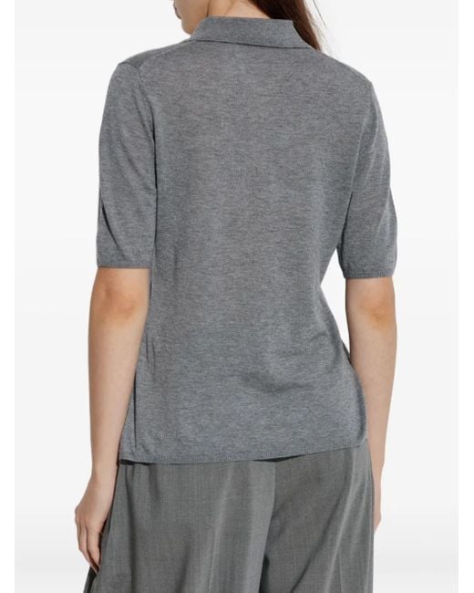 By Malene Birger ショートスリーブ ポロシャツ Gray