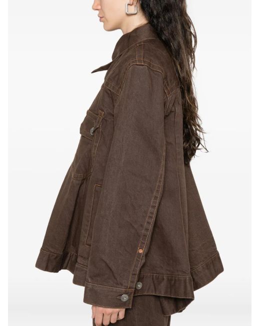 Sacai Brown Cotton Jacket