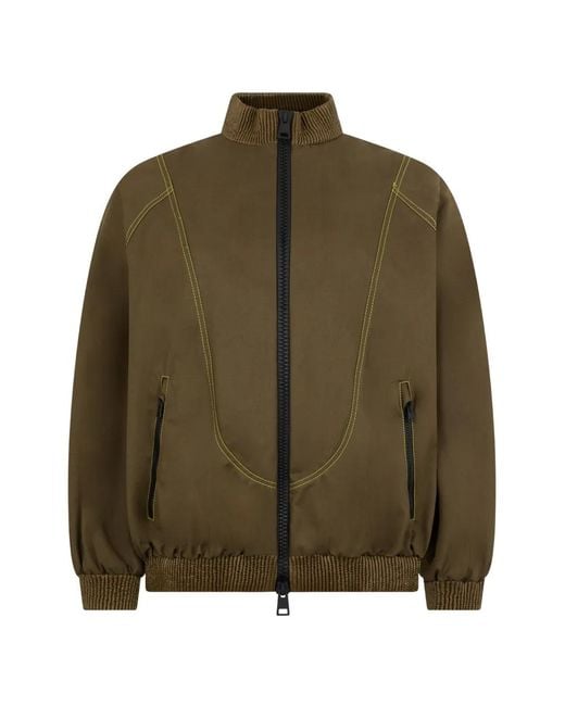 Chaqueta Bómber Con Cuello Alto Herno de color Green