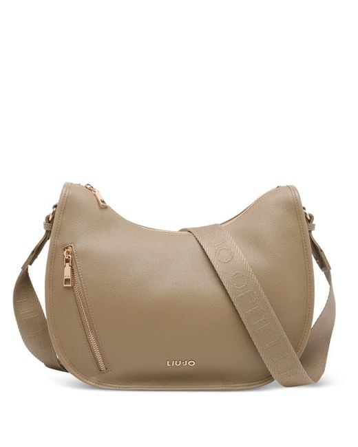 Liu Jo Natural Logo-Detail Crossbody Bag