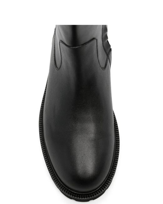 ADRIANNA FERETTI Black Side-Zip Boots