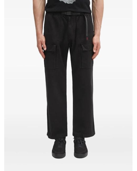 Gramicci Black Belted Cargo Trousers for men