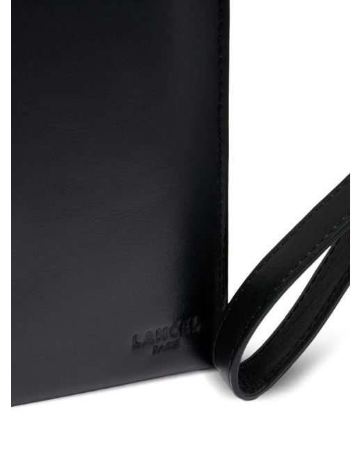 Lancel Black Leon Clutch Bag for men