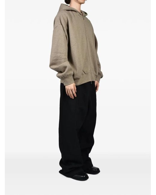 Essentials Natural Zip-Up Hoodie for men
