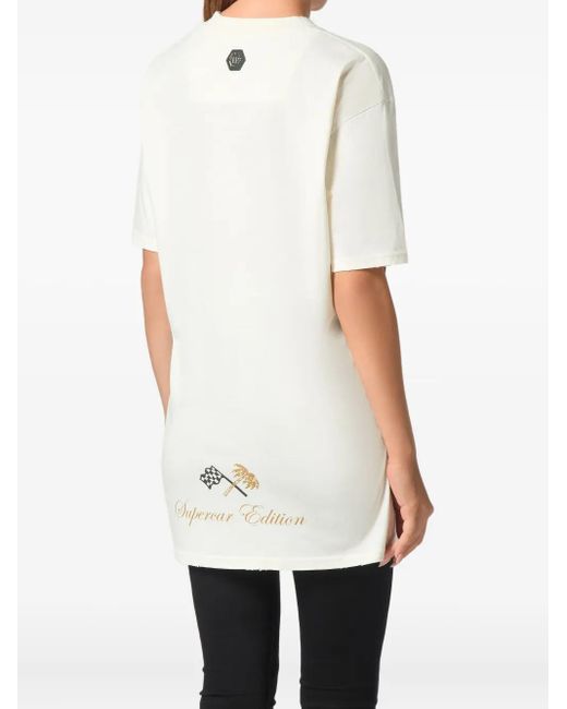 Philipp Plein Gray Racing Club T-Shirt
