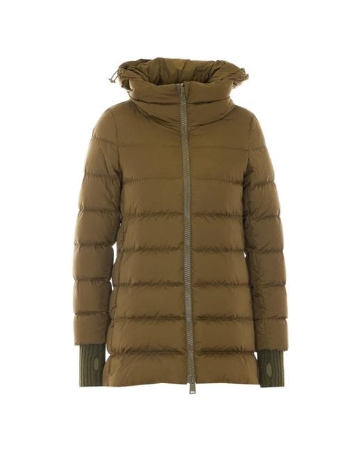 Herno Green Hooded Padded Jacket