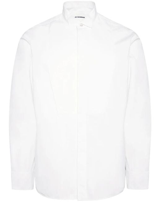 Jil Sander White Cotton Shirt for men
