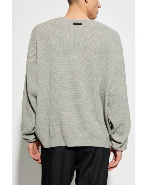 Fear Of God Trui Met Wafelpatroon in het Gray voor heren