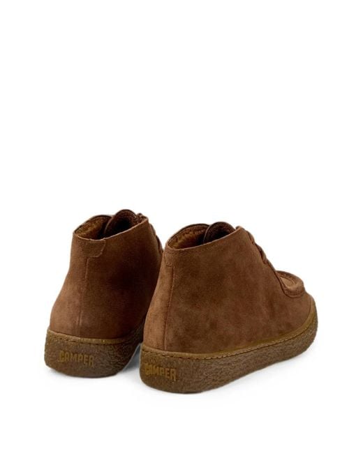 Camper Brown Peu Terreno Suede Boots for men