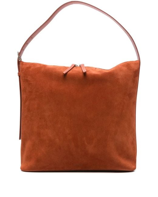 A.P.C. Brown Vera Suede Tote Bag