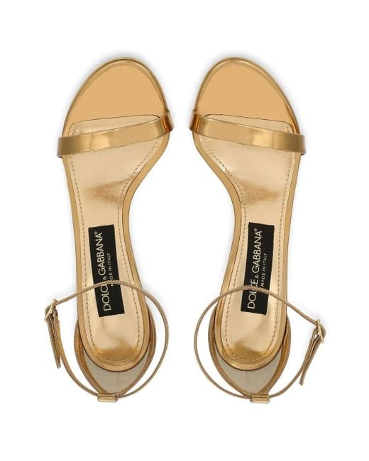 Dolce & Gabbana Metallic Sandals Shoes