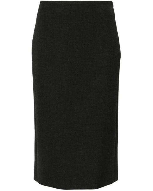 Falda midi acampanada Peserico de color Black