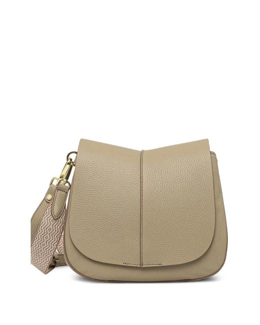 Gianni Chiarini Natural Medium Helena Round Grained Cross Body Bag