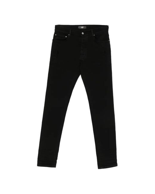 Amiri Black Stacked-Hem Jeans for men